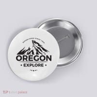 Explore Oregon Graphic Mountain Button thumb 0