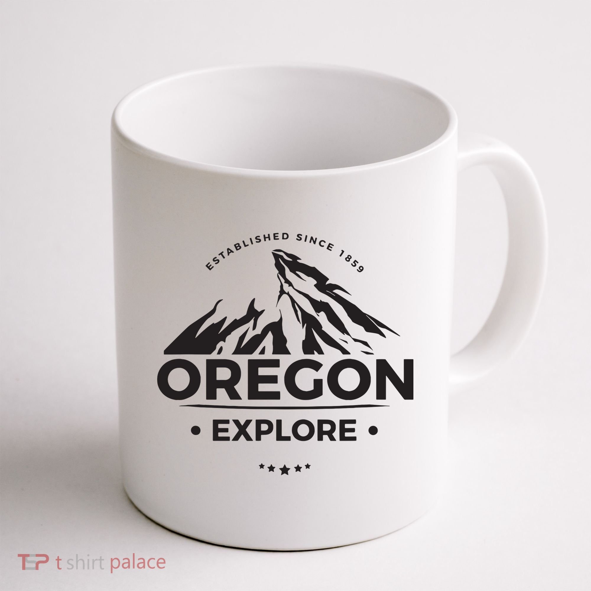 Explore Oregon Graphic Mountain Coffee Mug