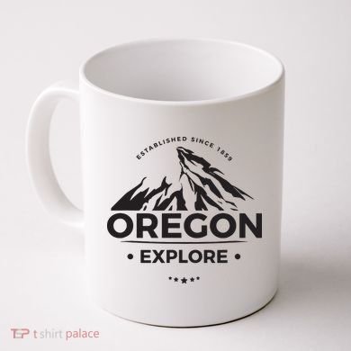 Explore Oregon Graphic Mountain Coffee Mug