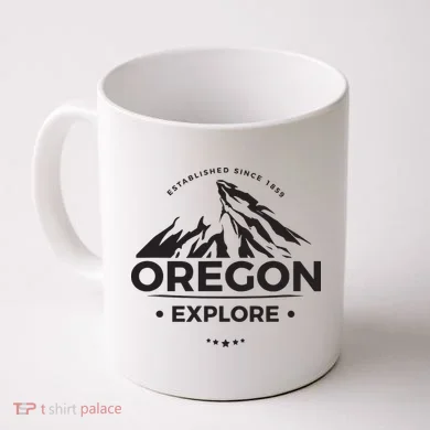 Explore Oregon Graphic Mountain Coffee Mug