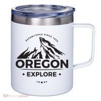 Explore Oregon Graphic Mountain 12oz Stainless Steel Coffee Mug thumb 0