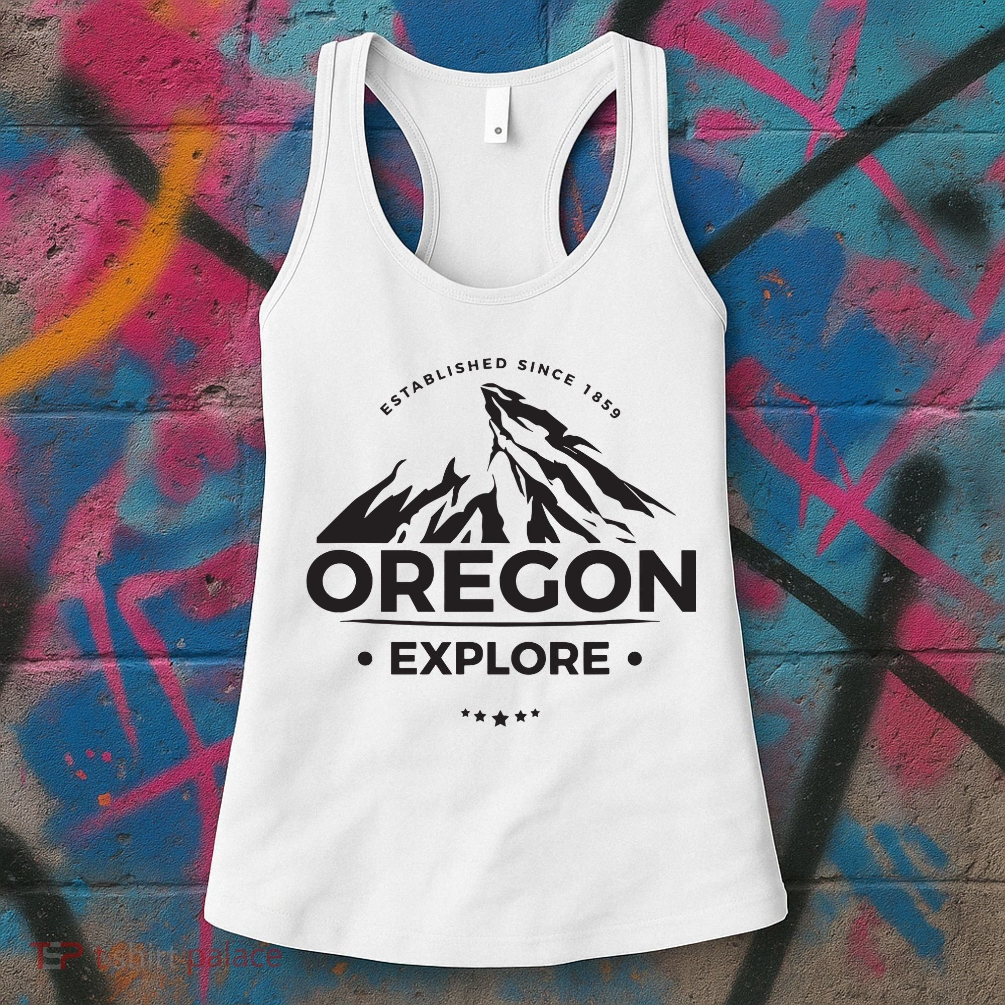 Explore Oregon Graphic Mountain Women's Tank Top