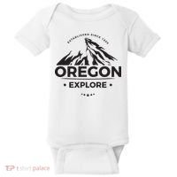 Explore Oregon Graphic Mountain Baby Bodysuit thumb 0