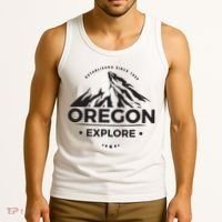 Explore Oregon Graphic Mountain Tank Top thumb 3