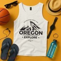 Explore Oregon Graphic Mountain Tank Top thumb 4