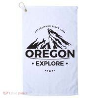 Explore Oregon Graphic Mountain Golf Towel thumb 0