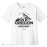 Explore Oregon Graphic Mountain Toddler T-Shirt thumb 0