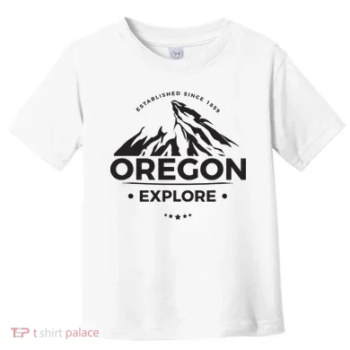 Explore Oregon Graphic Mountain Toddler T-Shirt
