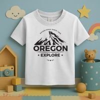 Explore Oregon Graphic Mountain Toddler T-Shirt thumb 3