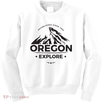 Explore Oregon Graphic Mountain Kids Sweatshirt