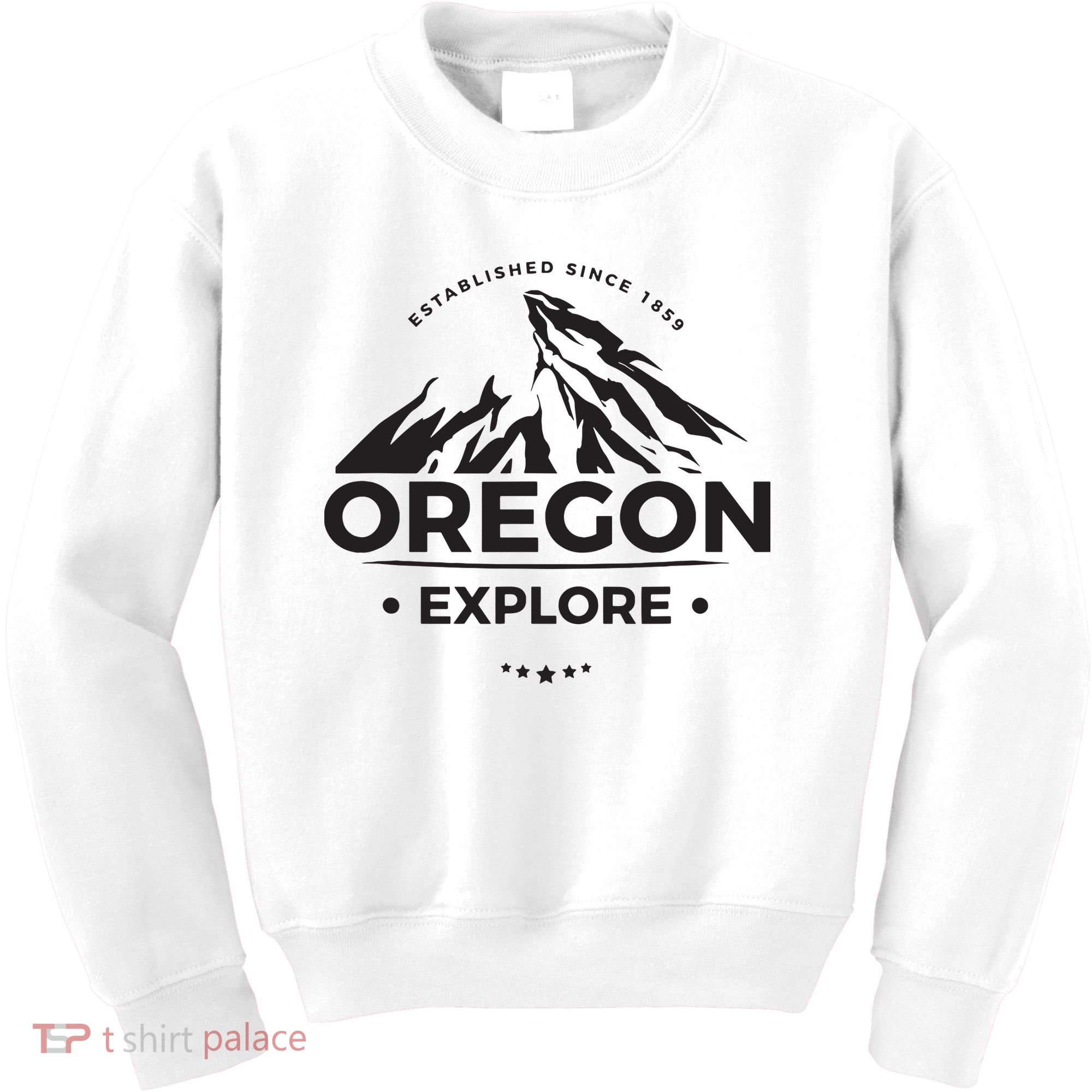Explore Oregon Graphic Mountain Kids Sweatshirt