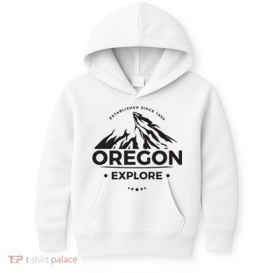 Explore Oregon Graphic Mountain Kids Hoodie