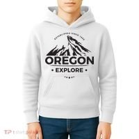 Explore Oregon Graphic Mountain Kids Hoodie thumb 4