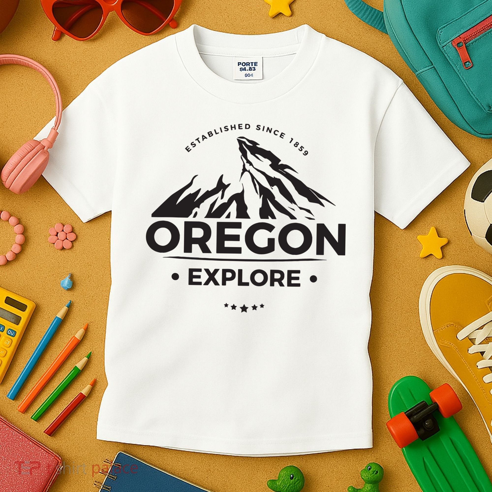 Explore Oregon Graphic Mountain Kids T-Shirt