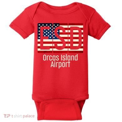 ESD Orcas Island Airport Baby Bodysuit