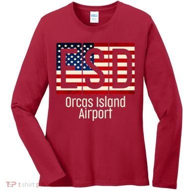 ESD Orcas Island Airport Women's Long Sleeve Shirt