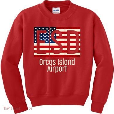ESD Orcas Island Airport Kids Sweatshirt