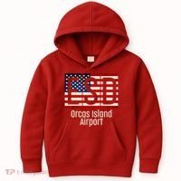 ESD Orcas Island Airport Kids Hoodie thumb 0