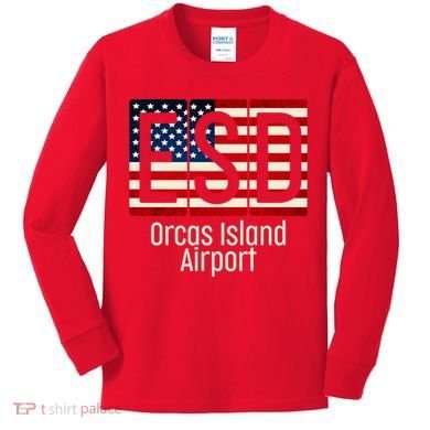 ESD Orcas Island Airport Kids Long Sleeve Shirt