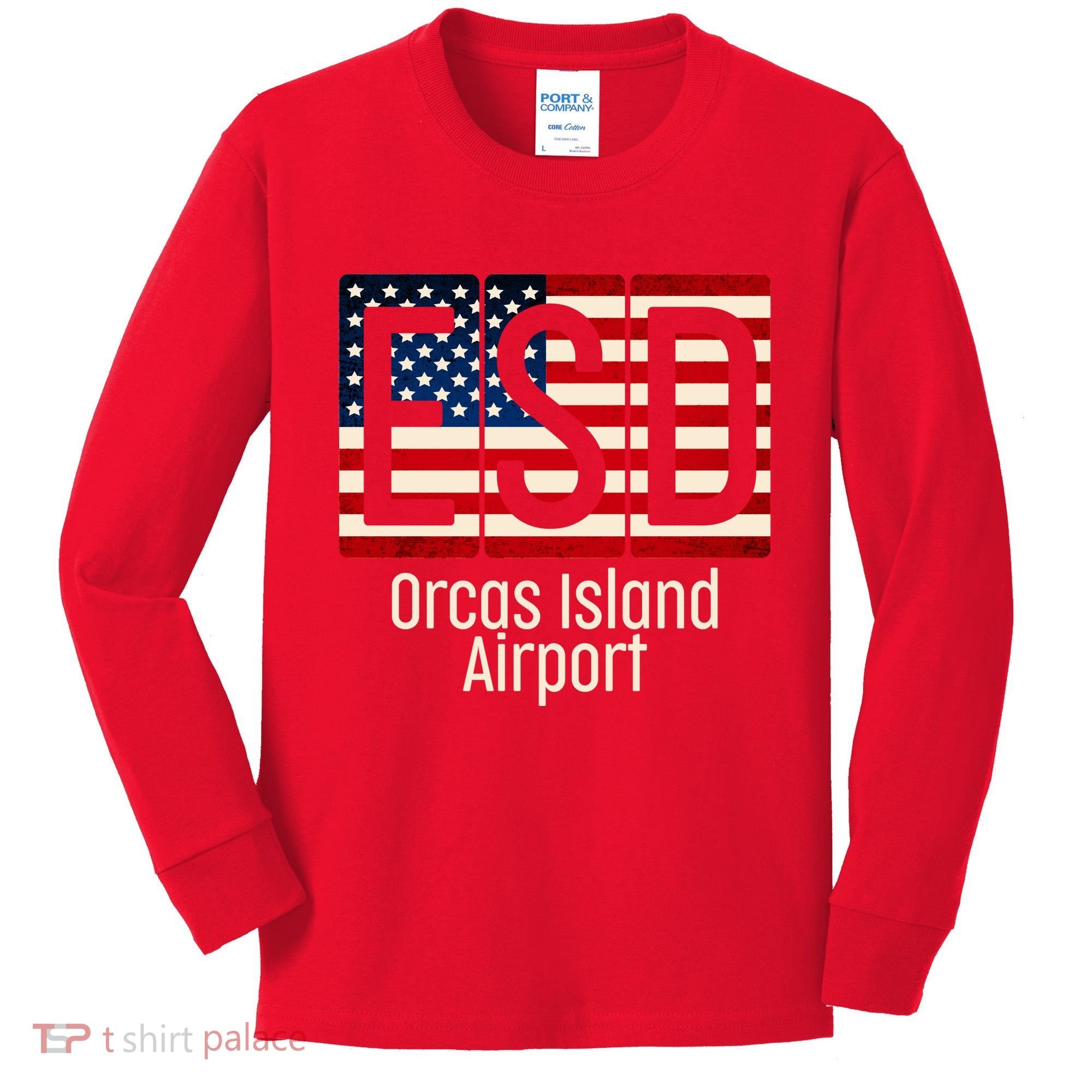 ESD Orcas Island Airport Kids Long Sleeve Shirt