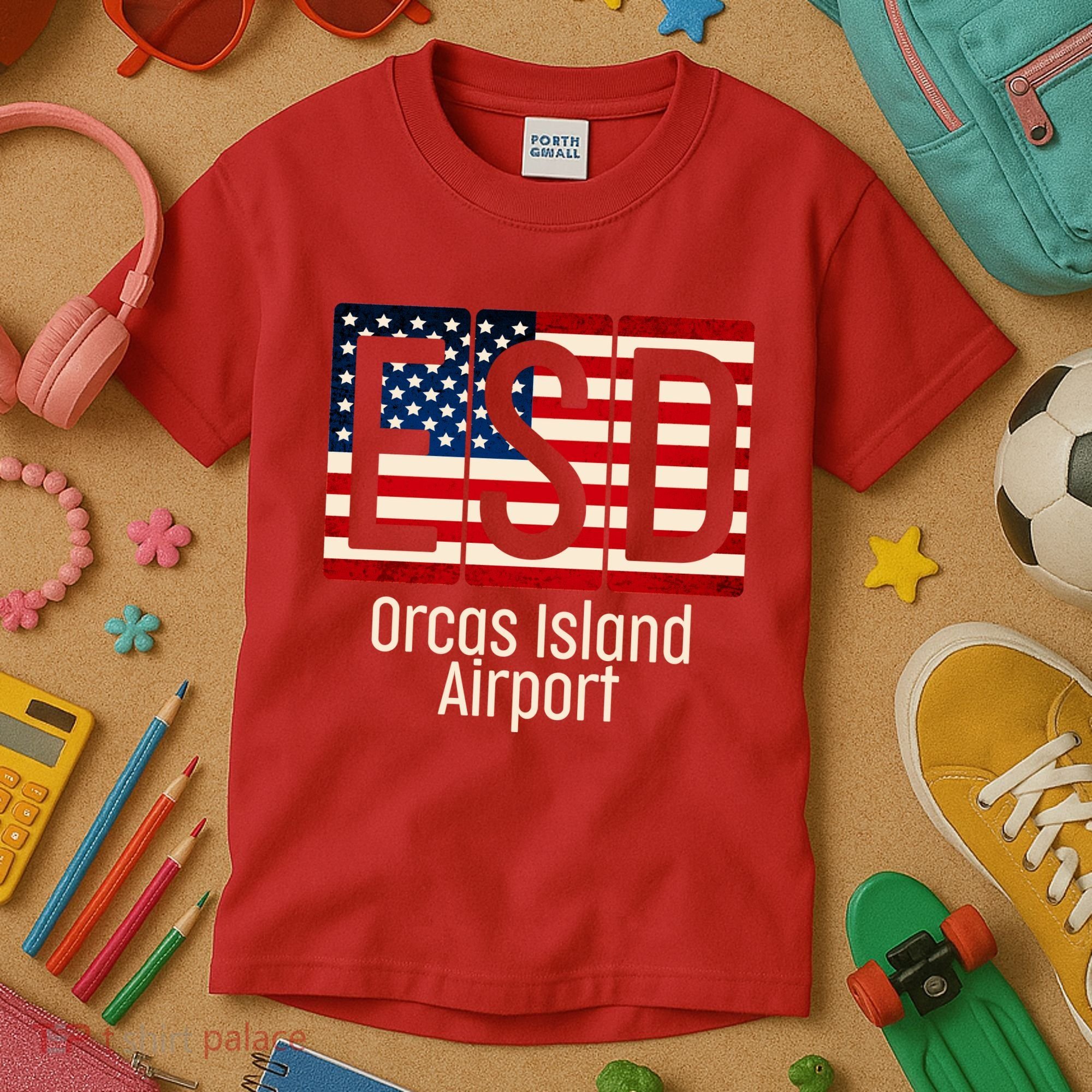 ESD Orcas Island Airport Kids T-Shirt