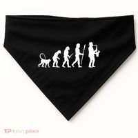 Evolution Of Jazz Music For A Saxophone Player Saxophonist Gift USA-Made Doggie Bandana thumb 0