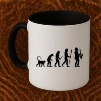 Evolution Of Jazz Music For A Saxophone Player Saxophonist Gift Coffee Mug thumb 2