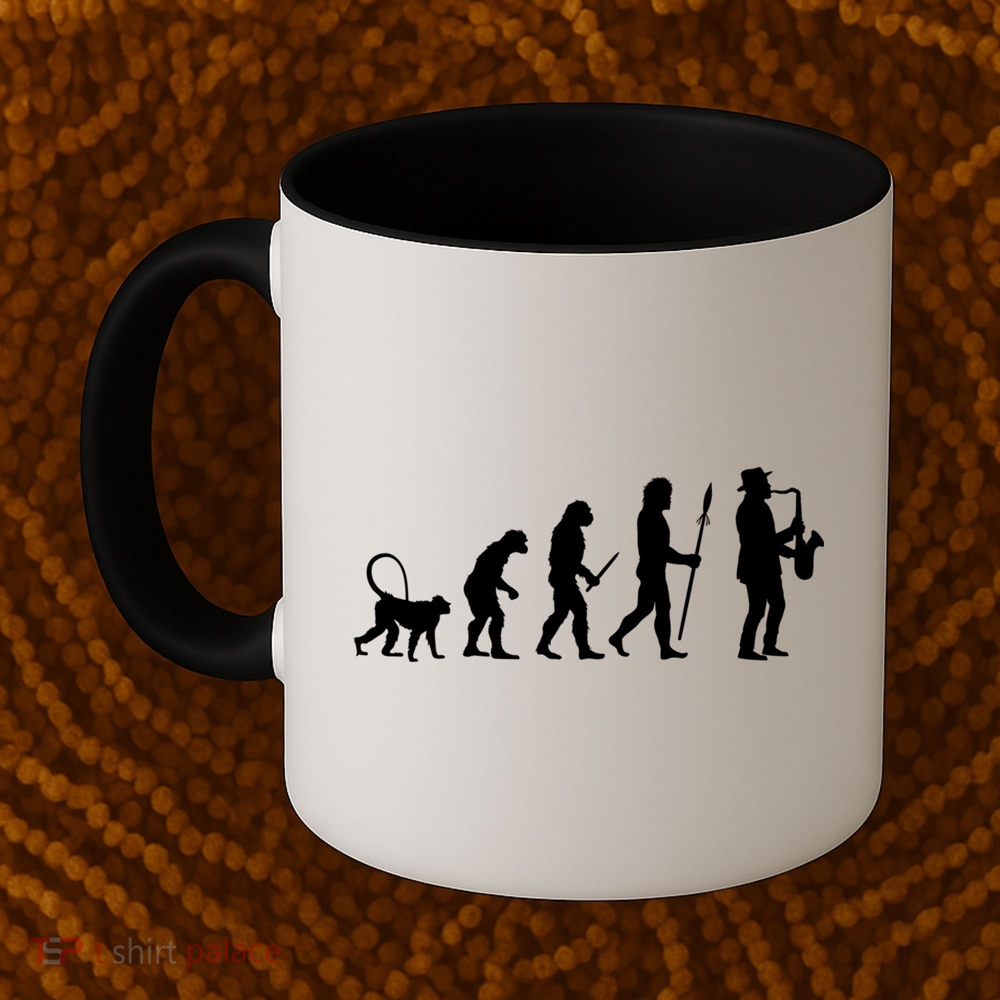 Evolution Of Jazz Music For A Saxophone Player Saxophonist Gift Coffee Mug
