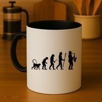 Evolution Of Jazz Music For A Saxophone Player Saxophonist Gift Coffee Mug thumb 4