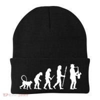 Evolution Of Jazz Music For A Saxophone Player Saxophonist Gift Beanie thumb 0
