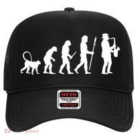 Evolution Of Jazz Music For A Saxophone Player Saxophonist Gift Hat thumb 0