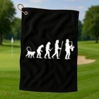 Evolution Of Jazz Music For A Saxophone Player Saxophonist Gift Golf Towel thumb 1