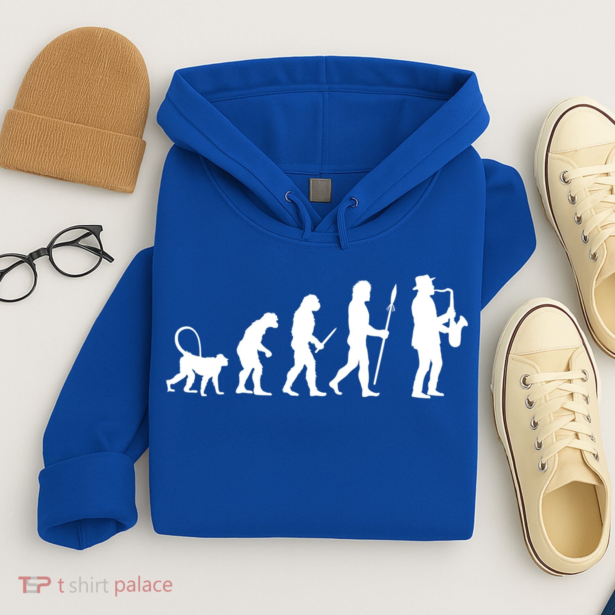 Evolution Of Jazz Music For A Saxophone Player Saxophonist Gift Hoodie