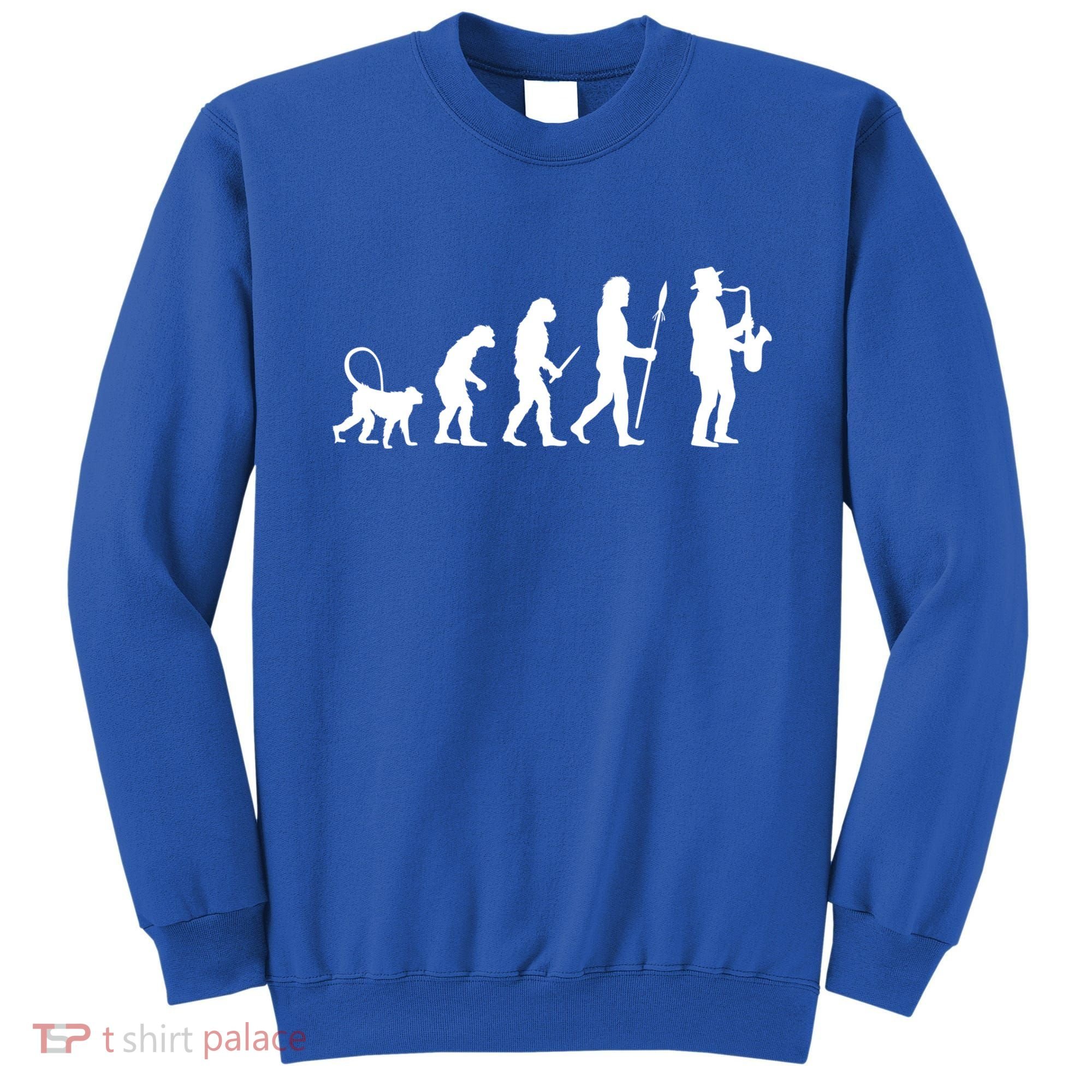 Evolution Of Jazz Music For A Saxophone Player Saxophonist Gift Sweatshirt