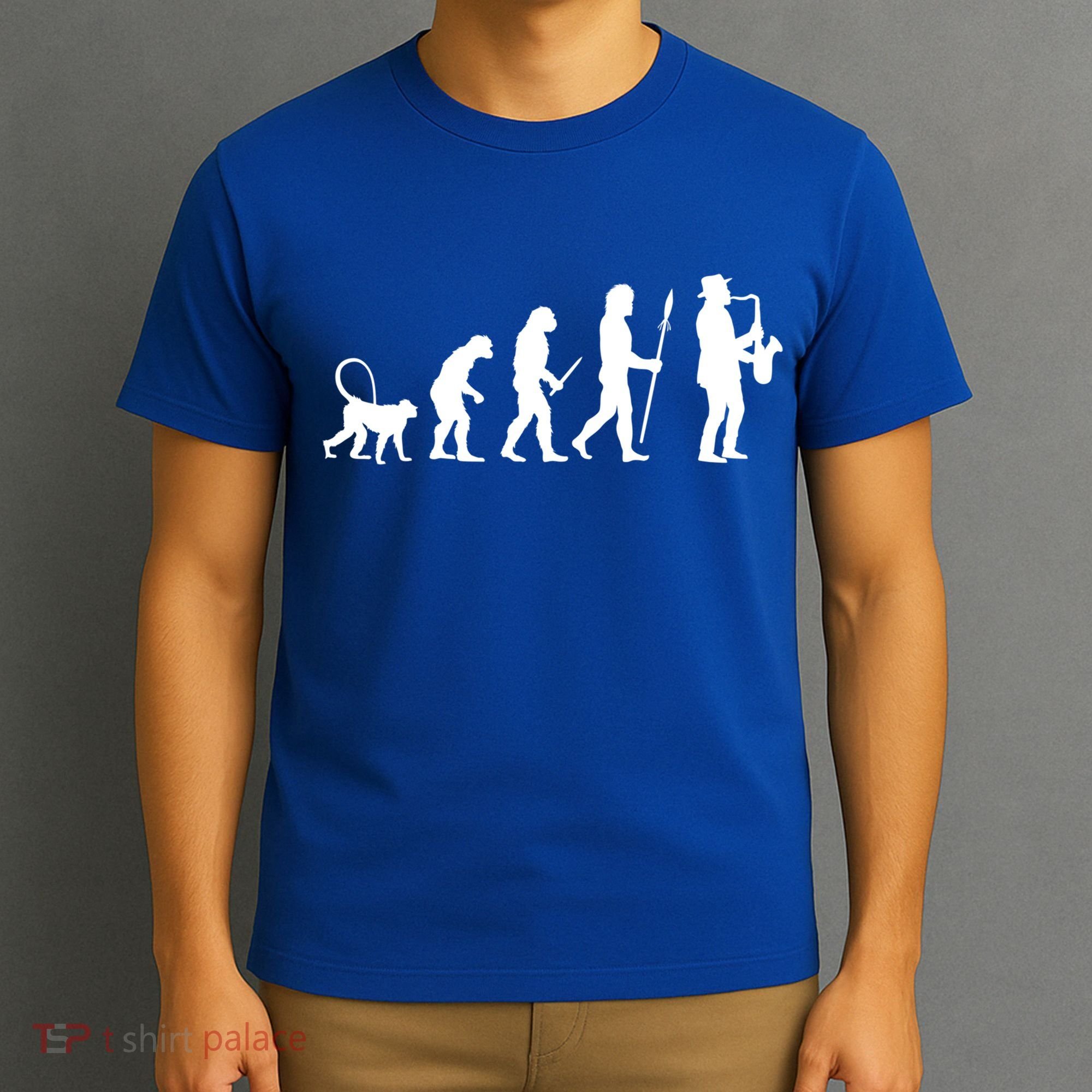 Evolution Of Jazz Music For A Saxophone Player Saxophonist Gift T-Shirt