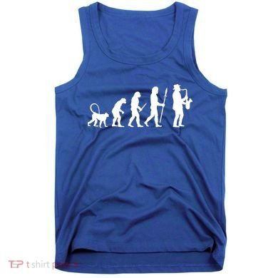 Evolution Of Jazz Music For A Saxophone Player Saxophonist Gift Tank Top