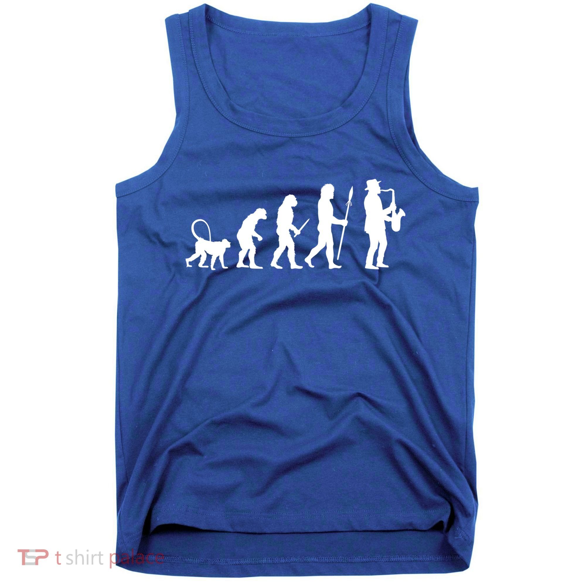 Evolution Of Jazz Music For A Saxophone Player Saxophonist Gift Tank Top
