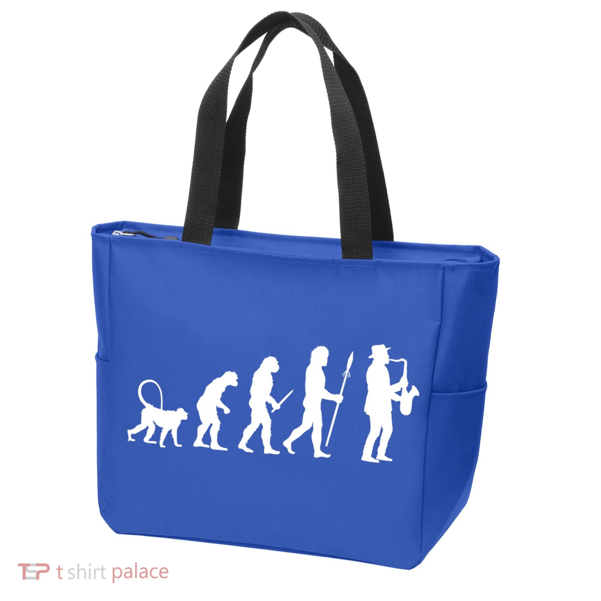 Evolution Of Jazz Music For A Saxophone Player Saxophonist Gift Tote Bag
