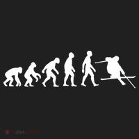 Evolution Of Man Skiing Tumbler thumb 3