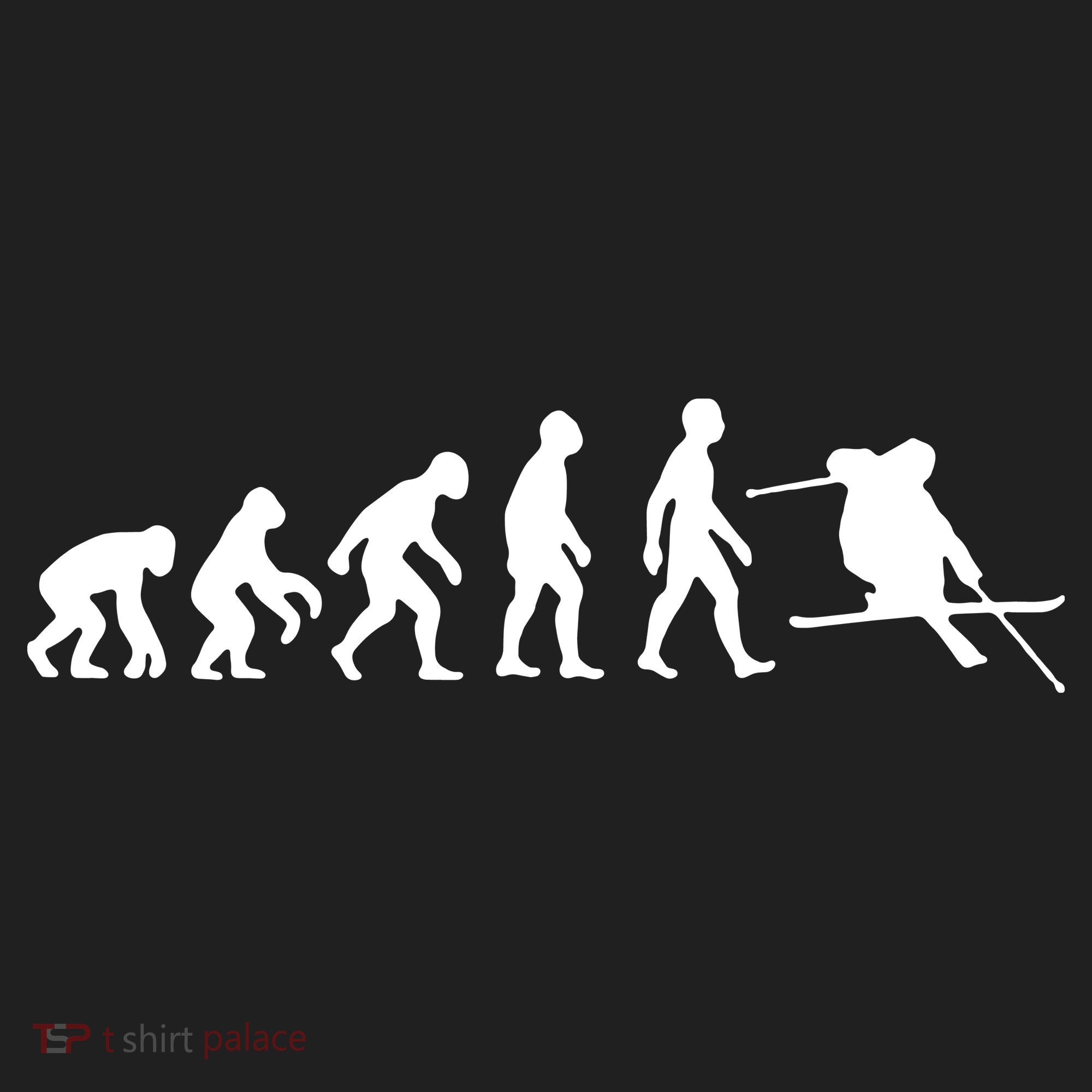 Evolution Of Man Skiing Tumbler