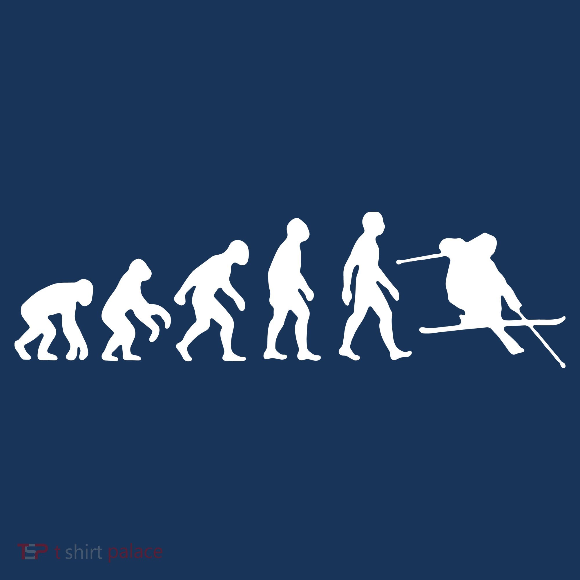 Evolution Of Man Skiing Beanie