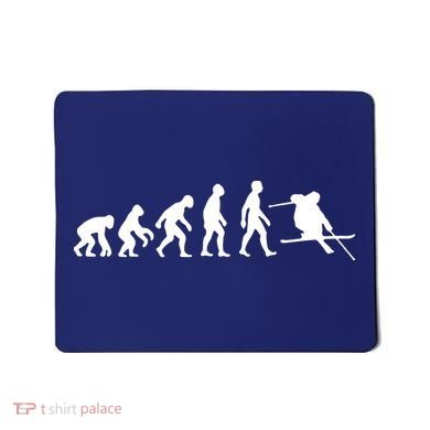 Evolution Of Man Skiing Mousepad
