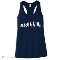 Evolution Of Man Skiing Women's Tank Top thumb 0
