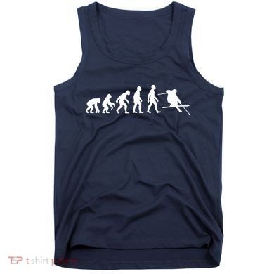 Evolution Of Man Skiing Tank Top