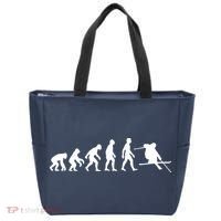 Evolution Of Man Skiing Tote Bag thumb 0