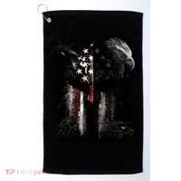 Epic One Nation Under God Usa Military Spartan Helmet Gift Golf Towel thumb 0
