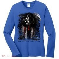 Epic One Nation Under God Usa Military Spartan Helmet Gift Women's Long Sleeve Shirt thumb 0