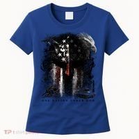 Epic One Nation Under God Usa Military Spartan Helmet Gift Women's T-Shirt thumb 0