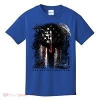 Epic One Nation Under God Usa Military Spartan Helmet Gift Kids T-Shirt thumb 0