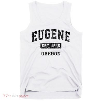 Eugene Oregon Or Vintage Established Sports Tank Top